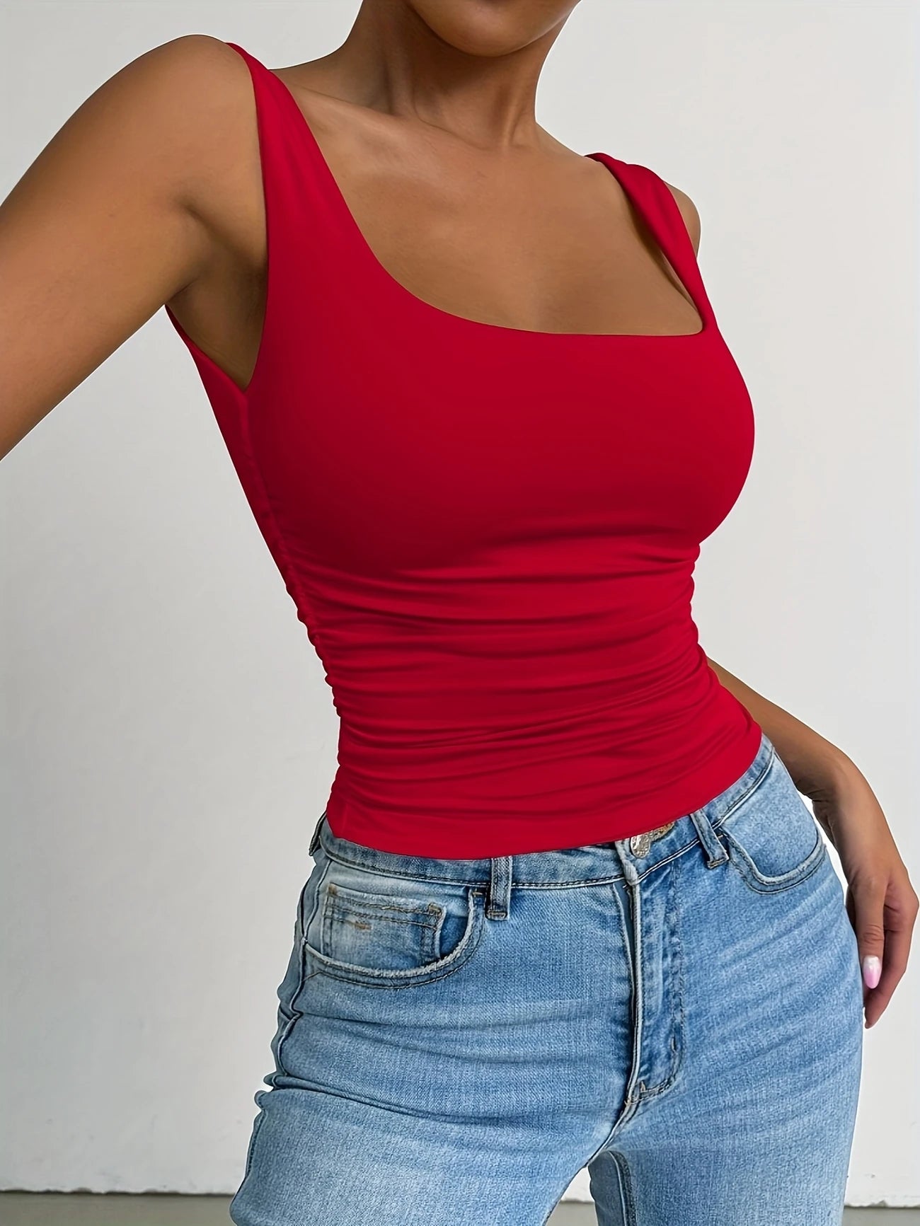 Débardeur Rouge Slim