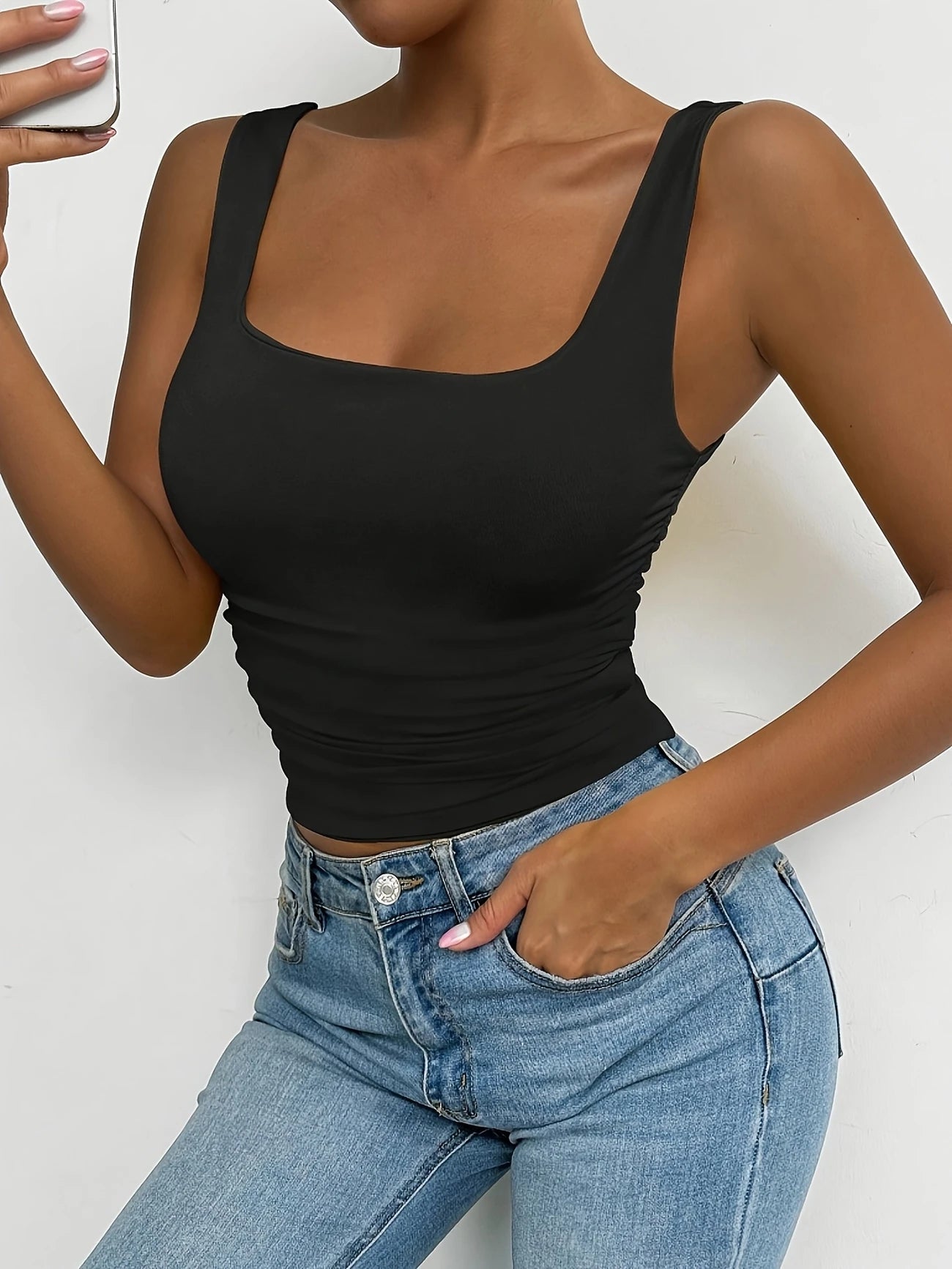 Débardeur Noir Slim