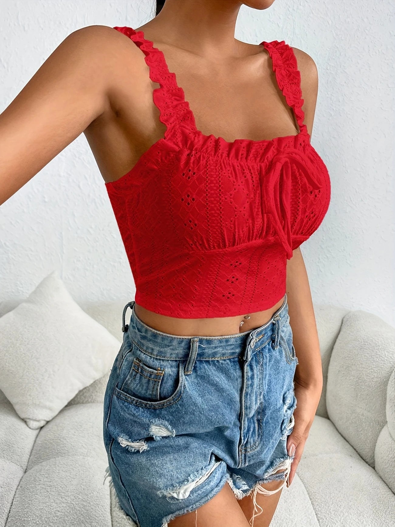 Top Corset Rouge