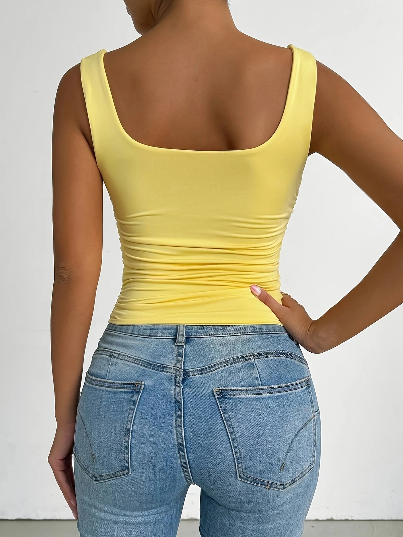 Débardeur Jaune Slim