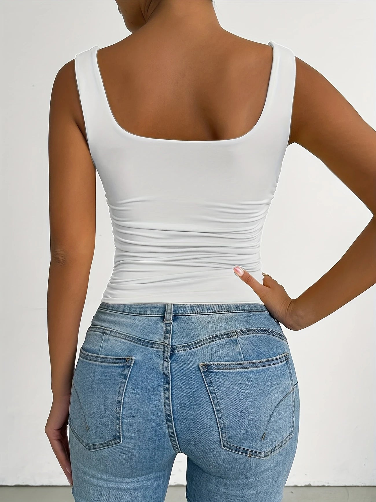Débardeur Blanc Slim