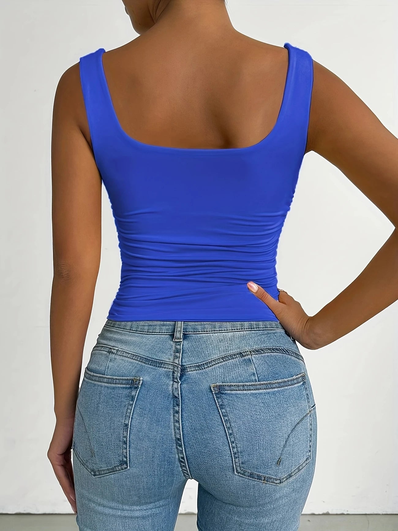 Débardeur Bleu Slim