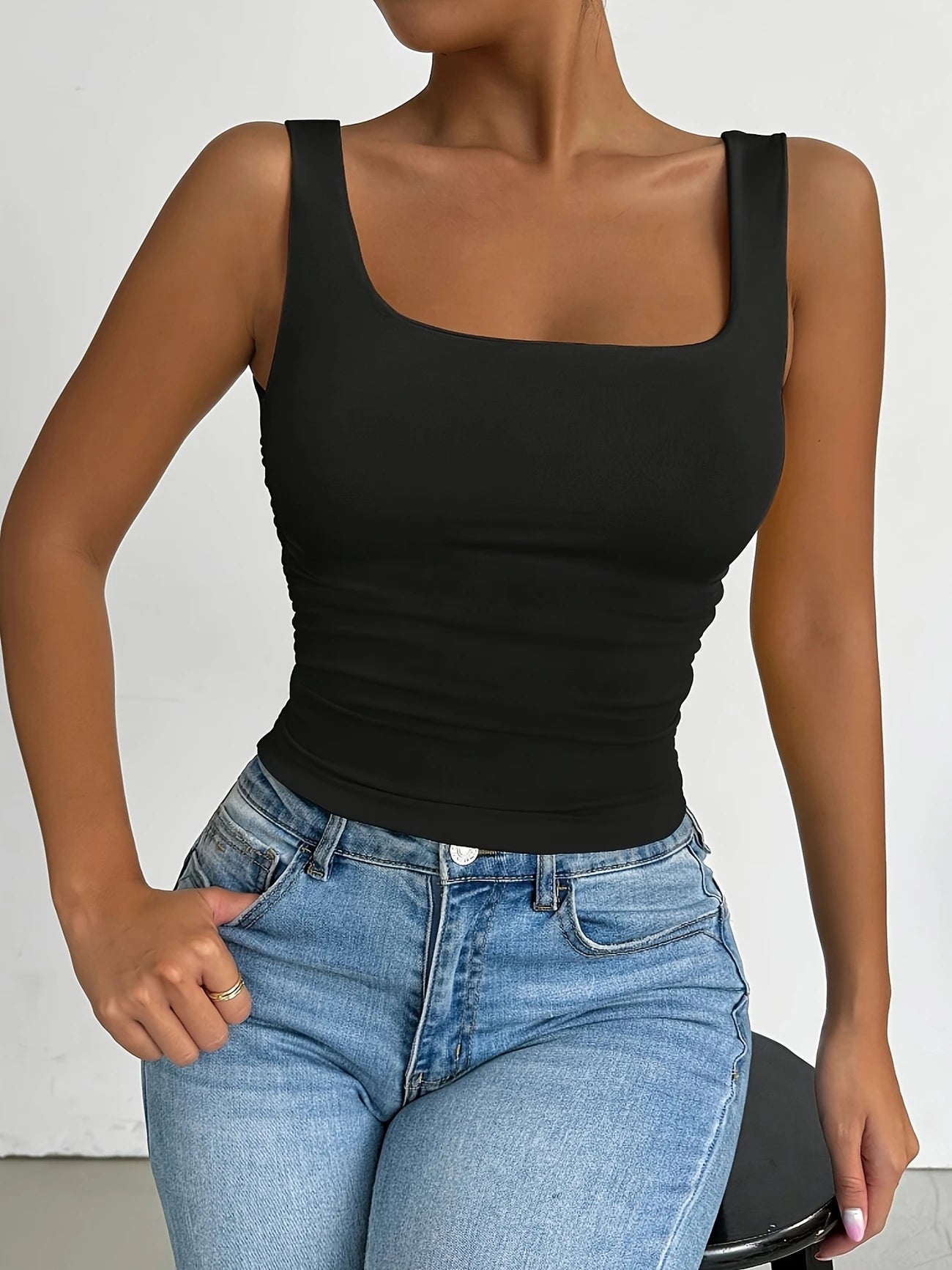 Débardeur Noir Slim